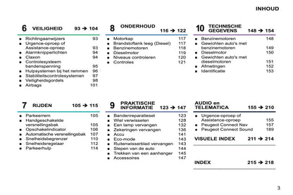 2011-2013 Peugeot 207 CC Owner's Manual | Dutch