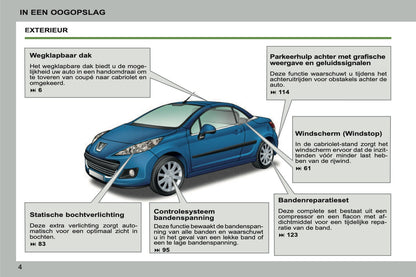 2011-2013 Peugeot 207 CC Owner's Manual | Dutch