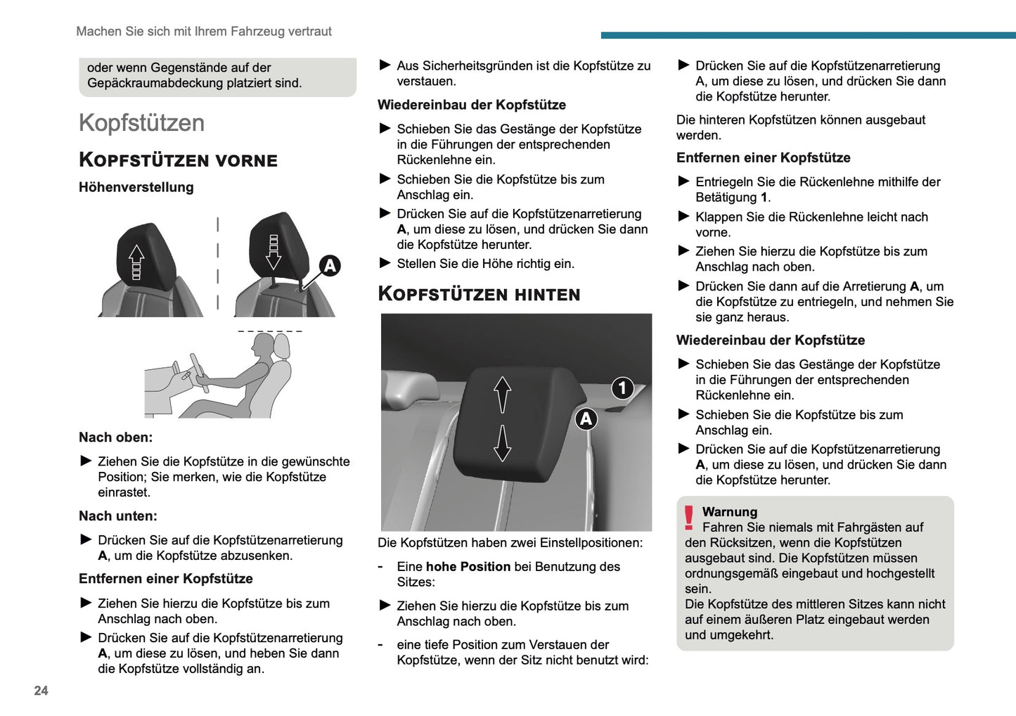 2025 Peugeot 208/e-208 Owner's Manual | German