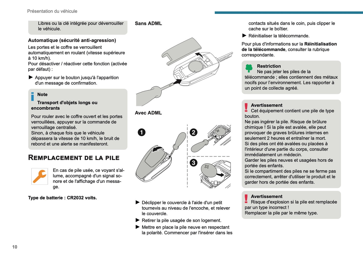 2025 Peugeot 208/e-208 Owner's Manual | French
