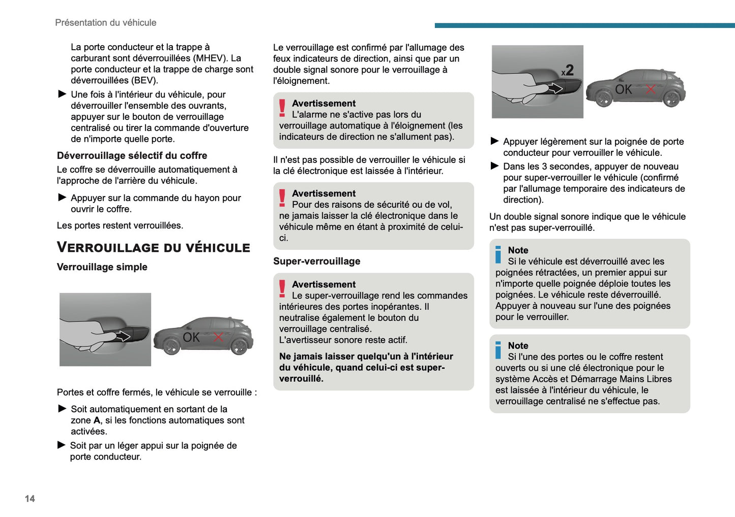 2025 Peugeot 208/e-208 Owner's Manual | French