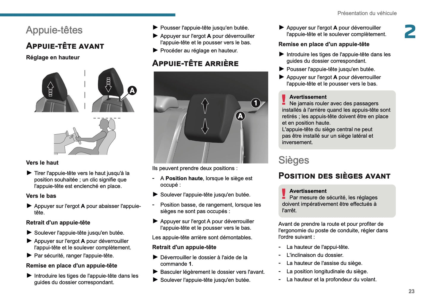 2025 Peugeot 208/e-208 Owner's Manual | French