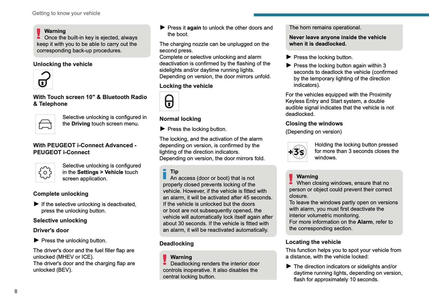2025 Peugeot 208/e-208 Owner's Manual | English