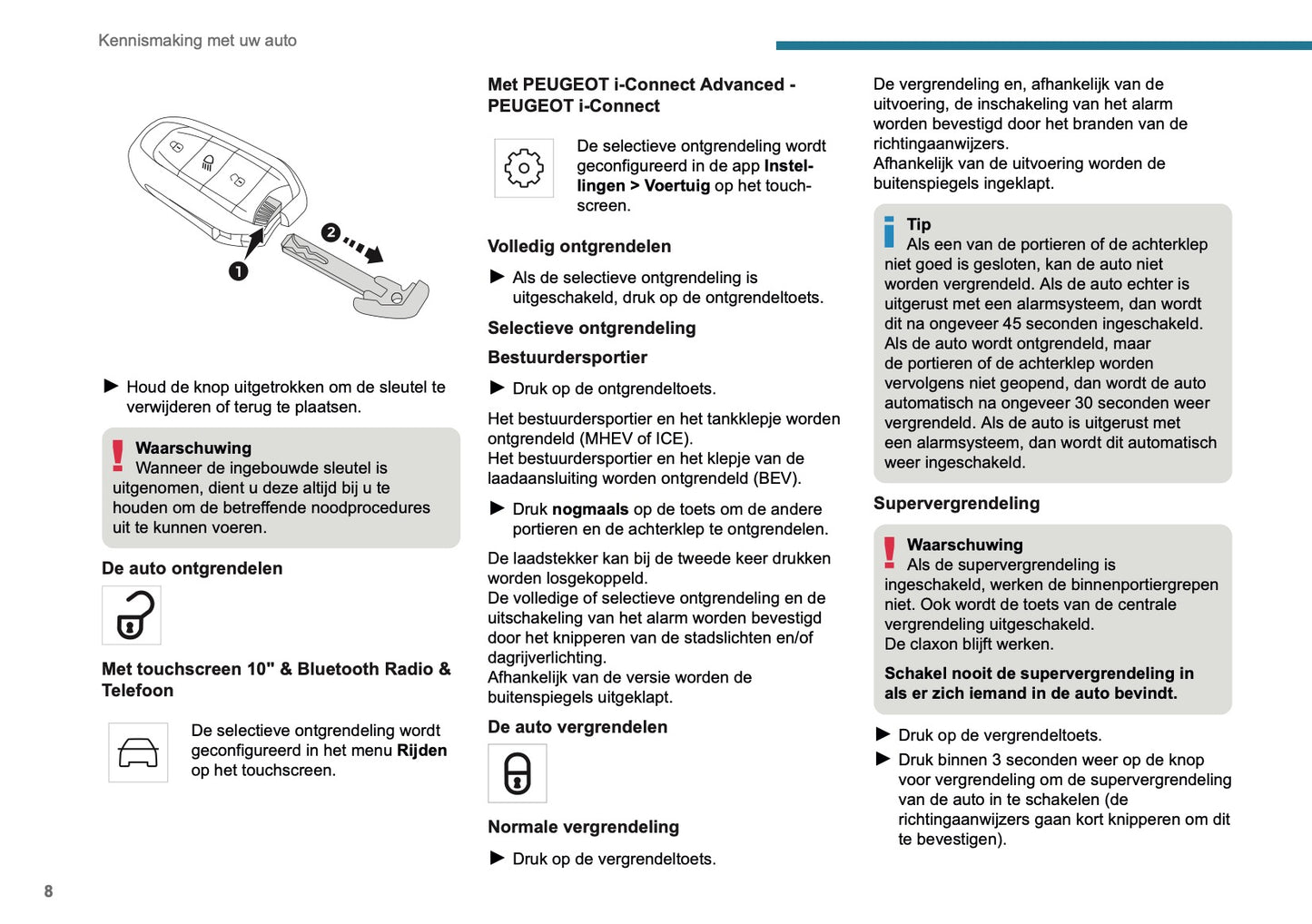 2025 Peugeot 208/e-208 Gebruikershandleiding | Nederlands