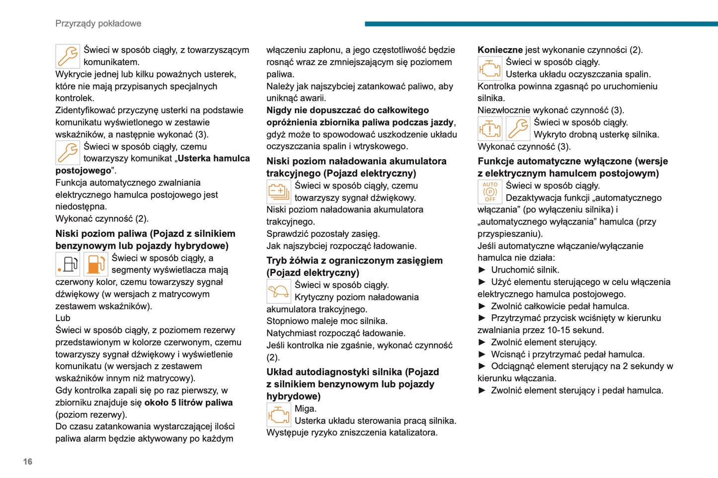 2023-2025 Peugeot 208 Owner's Manual | Polish