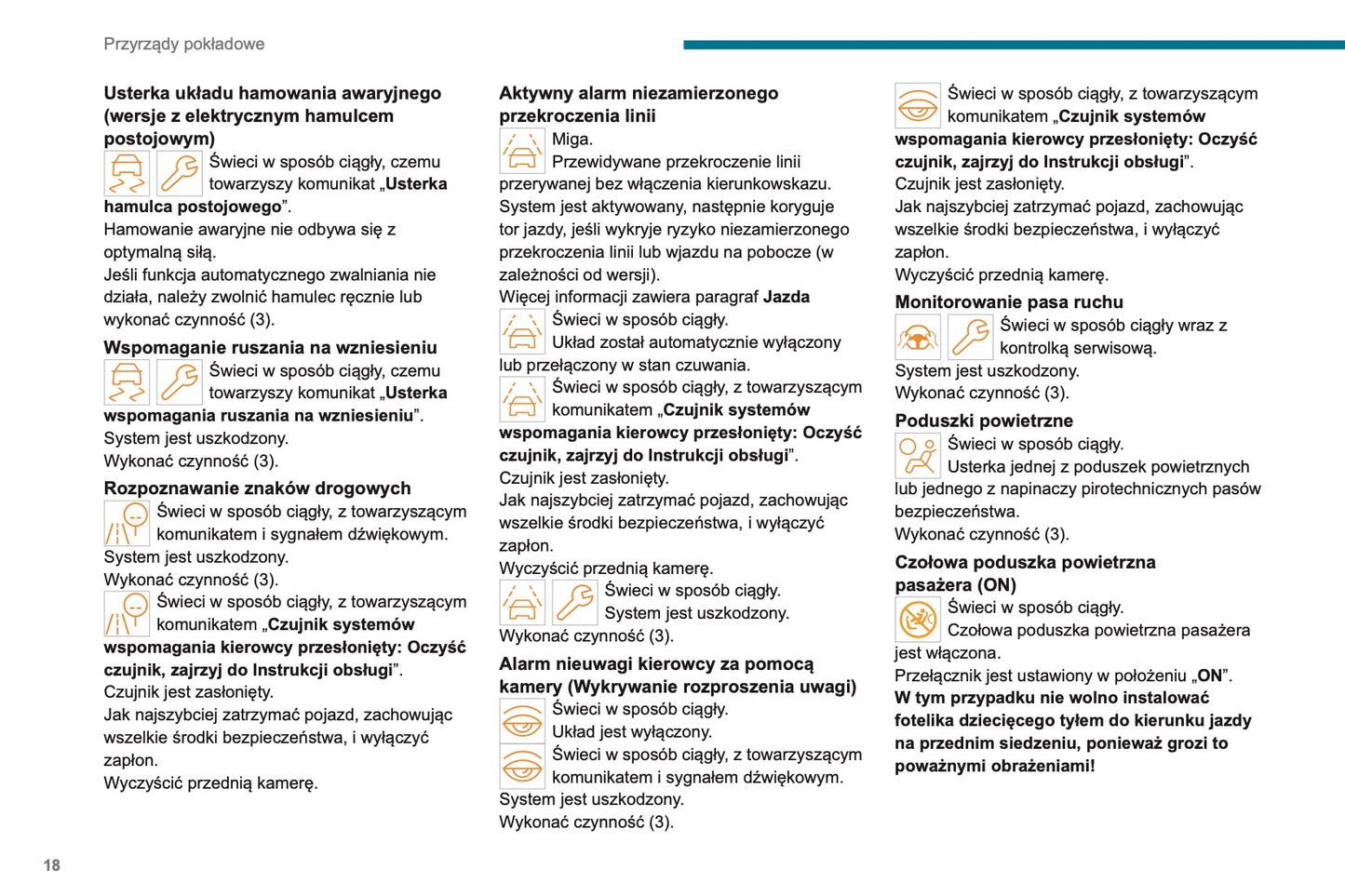 2023-2025 Peugeot 208 Owner's Manual | Polish