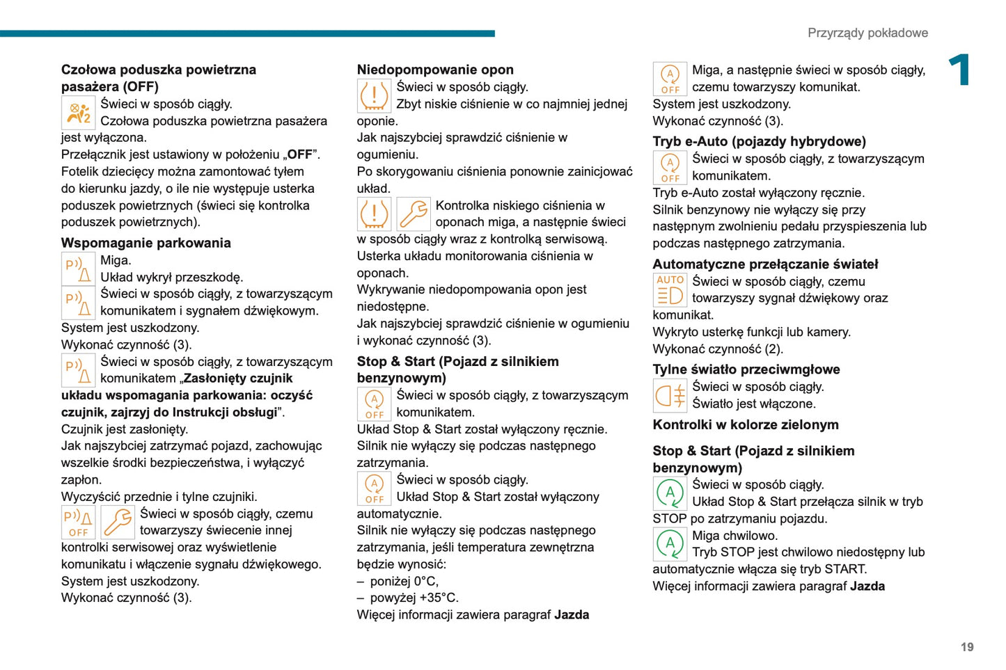 2023-2025 Peugeot 208 Owner's Manual | Polish