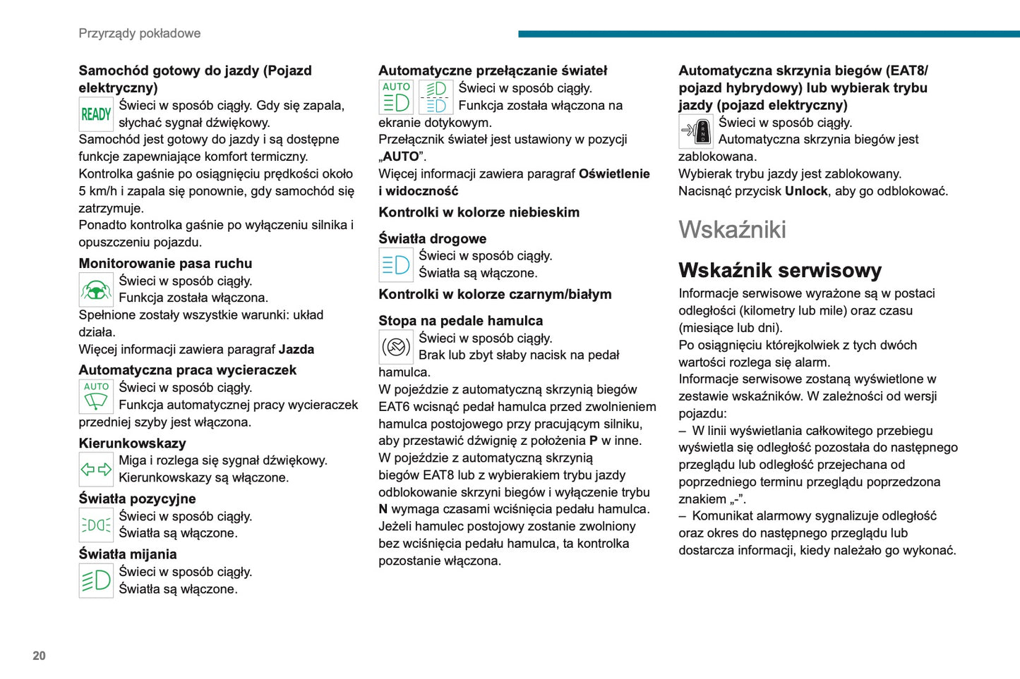 2023-2025 Peugeot 208 Owner's Manual | Polish