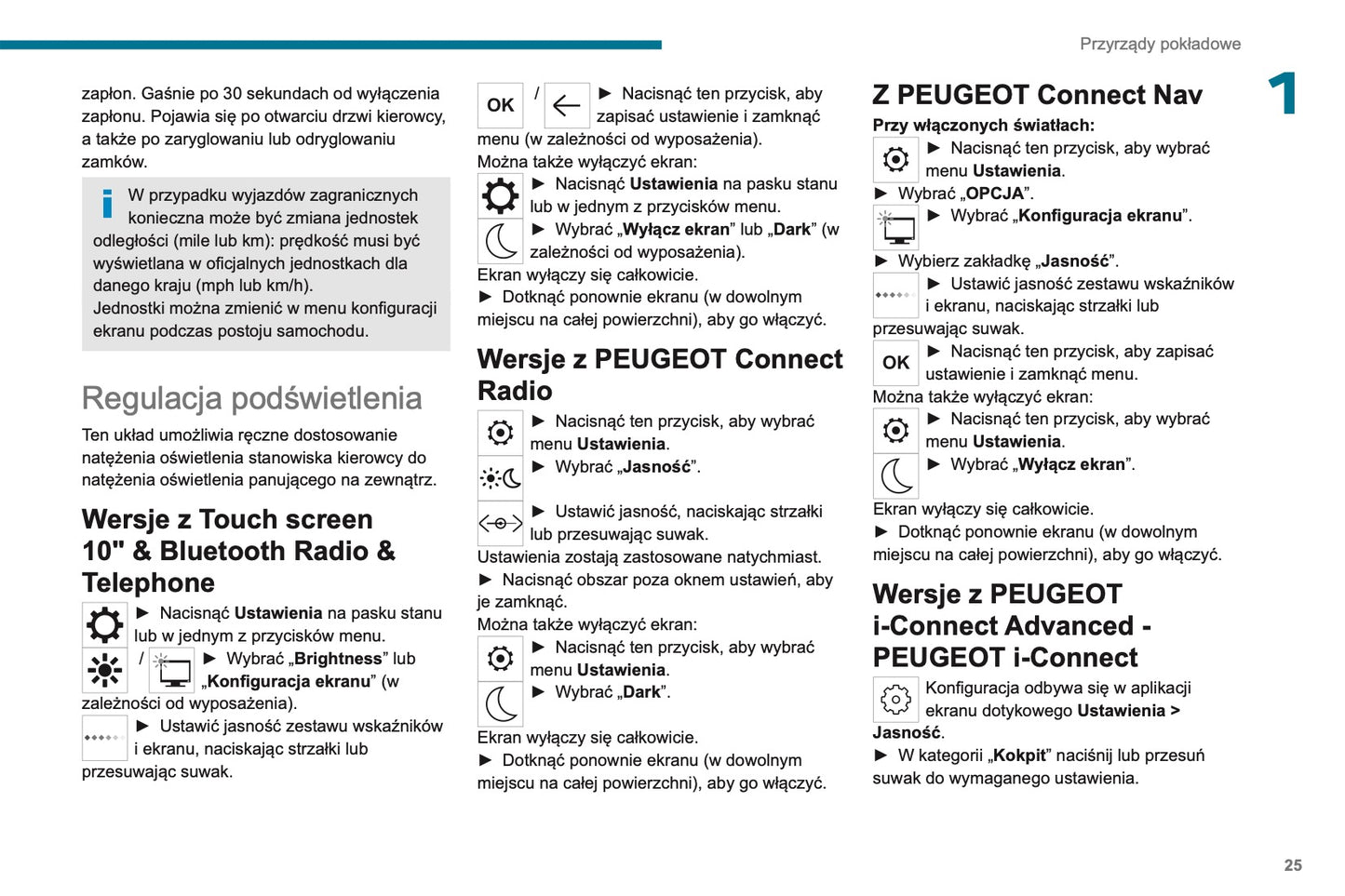 2023-2025 Peugeot 208 Owner's Manual | Polish