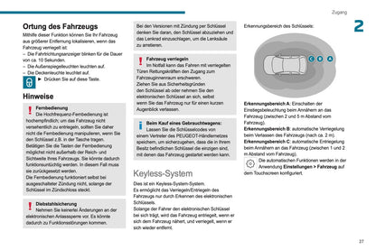 2022-2024 Peugeot 408 Owner's Manual | German