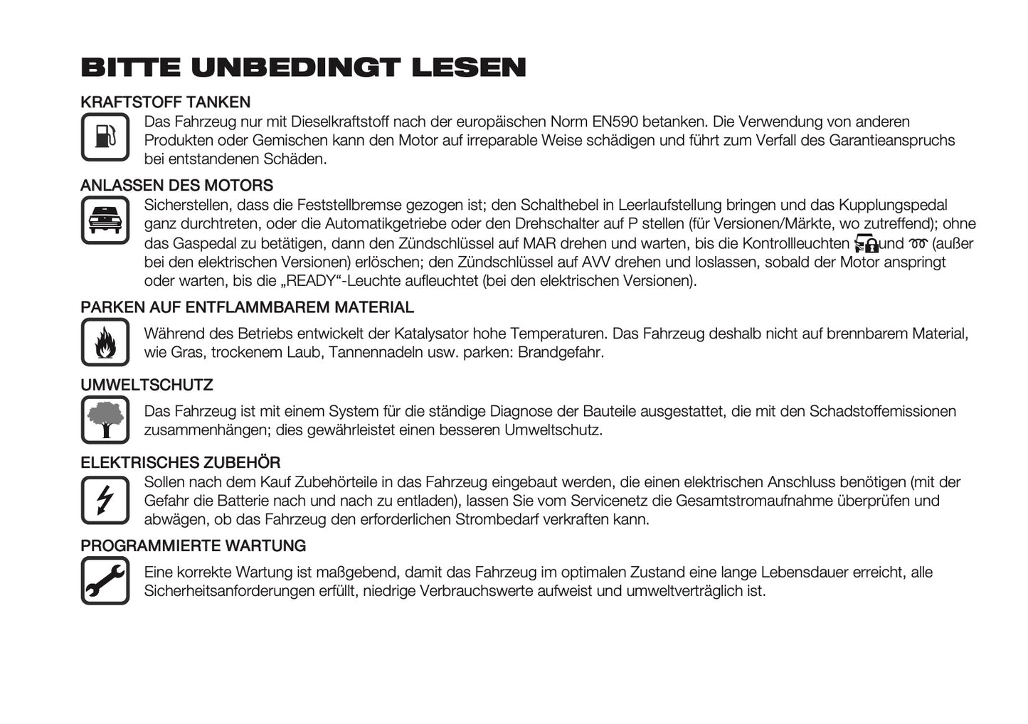 2025 Peugeot Boxer Owner's Manual | German