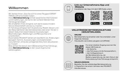 2026 Peugeot Expert/Traveller Owner's Manual | German