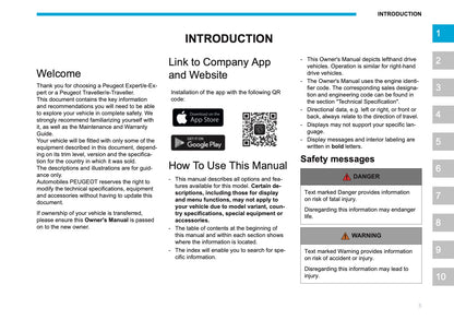 2026 Peugeot Expert/Traveller Owner's Manual | English