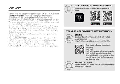 2026 Peugeot Expert/Traveller Owner's Manual | Dutch