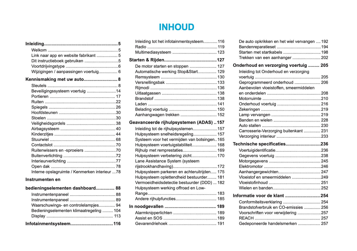 2026 Peugeot Expert/Traveller Owner's Manual | Dutch