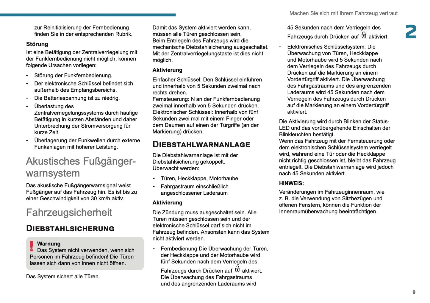 2025 Peugeot Rifter/Partner Owner's Manual | German