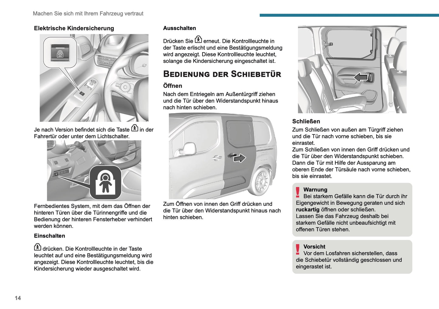 2025 Peugeot Rifter/Partner Owner's Manual | German
