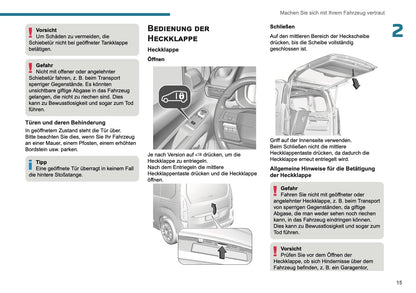 2025 Peugeot Rifter/Partner Owner's Manual | German