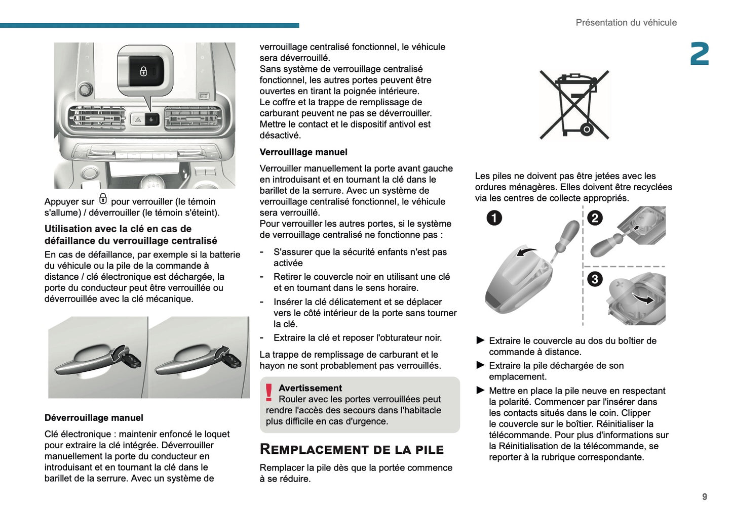 2025 Peugeot Rifter/Partner Owner's Manual | French