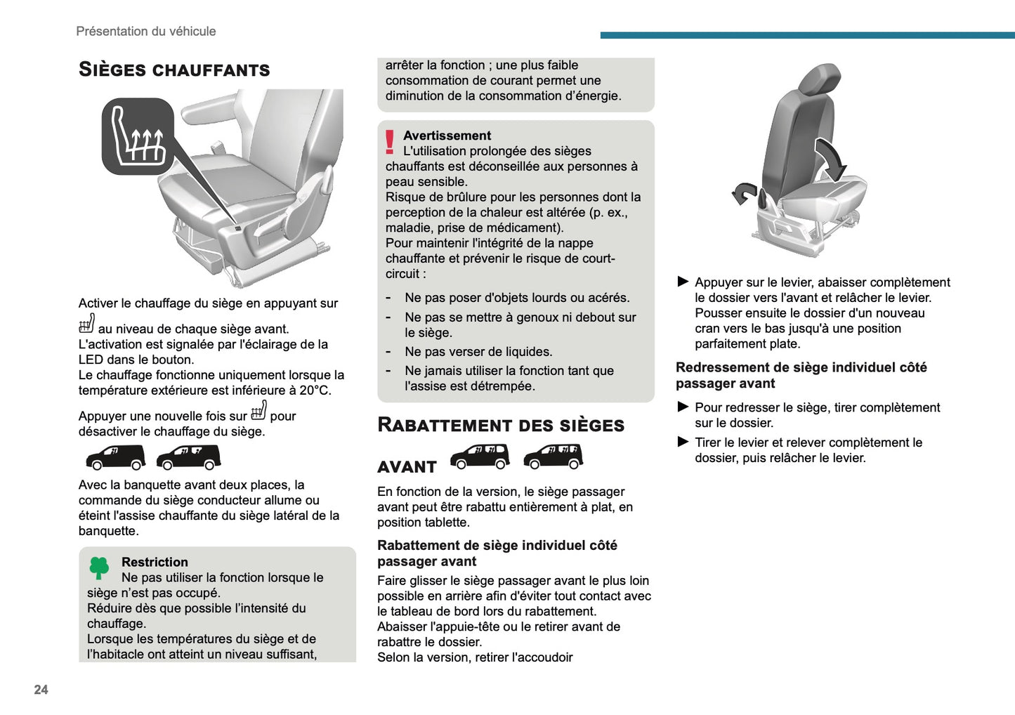 2025 Peugeot Rifter/Partner Owner's Manual | French