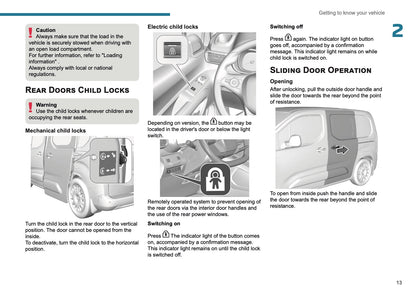 2025 Peugeot Rifter/Partner Owner's Manual | English