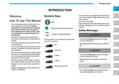 2026 Peugeot Rifter/Partner Owner's Manual | English