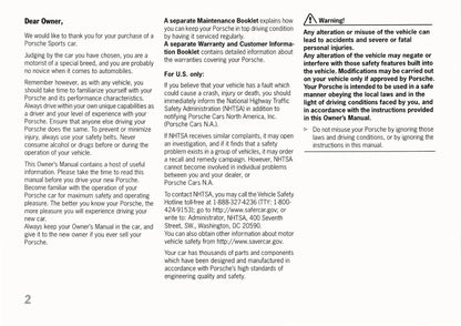 2010 Porsche 911 GT3/GT3 RS Owner's Manual | English