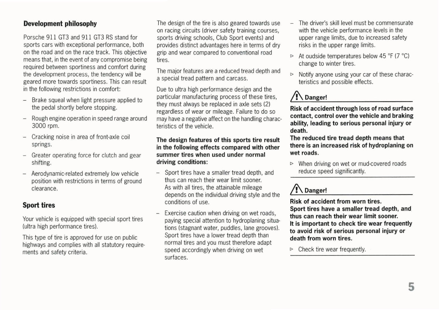 2010 Porsche 911 GT3/GT3 RS Owner's Manual | English