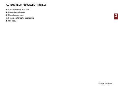2025 Renault 5 E-Tech Gebruikershandleiding | Nederlands