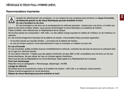 2024-2025 Renault Austral Owner's Manual | French