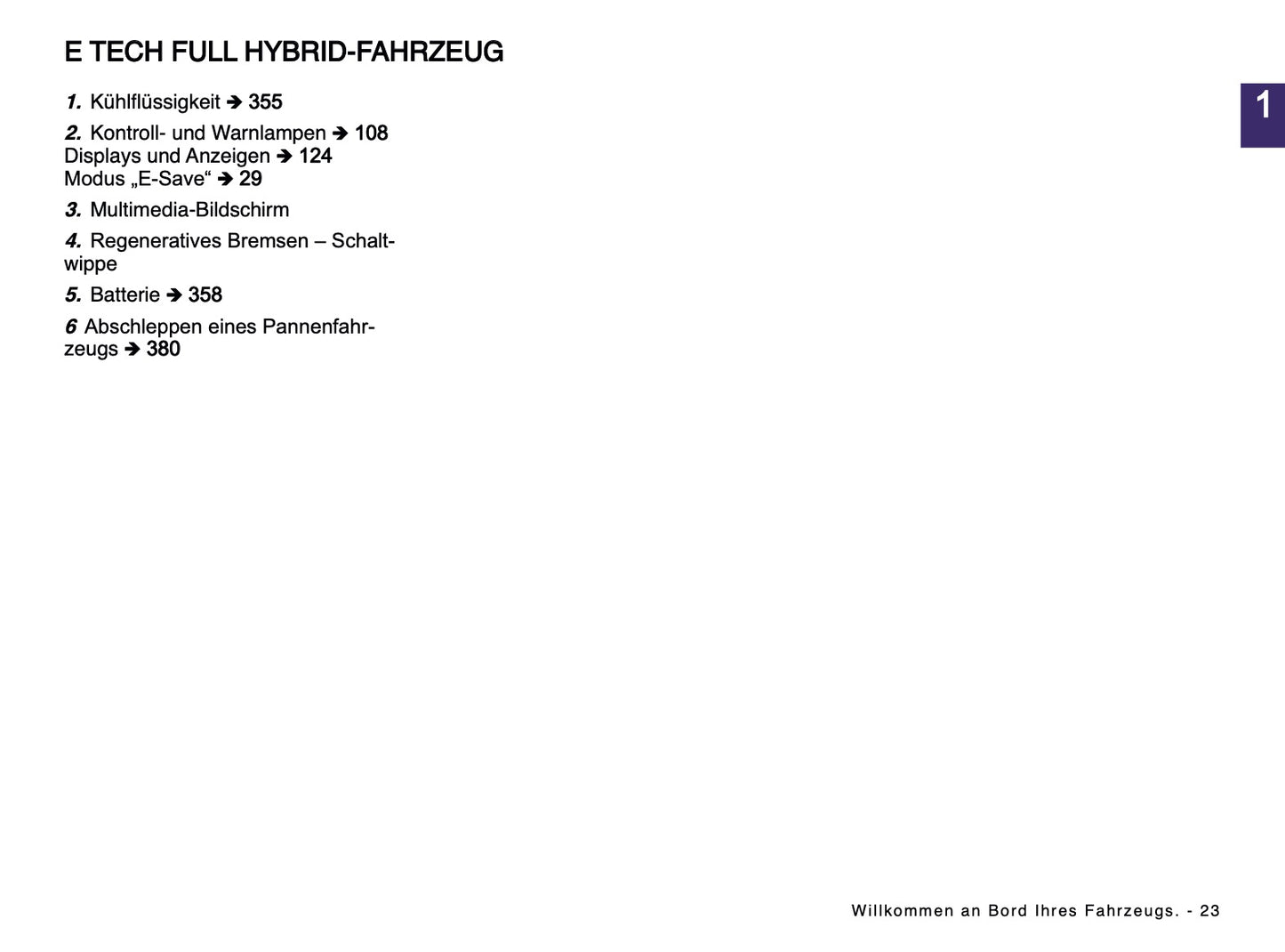 2024-2025 Renault Captur Owner's Manual | German