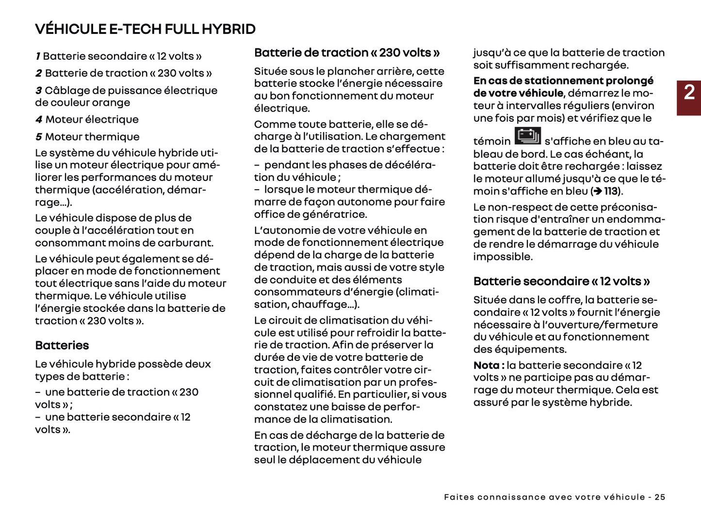 2025 Renault Captur Owner's Manual | French