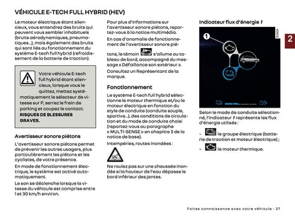 2024-2025 Renault Clio Manuel du propriétaire | Français