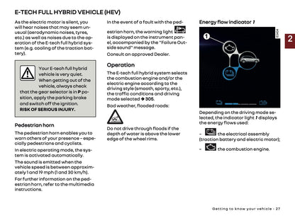 2025-2026 Renault Clio Owner's Manual | English