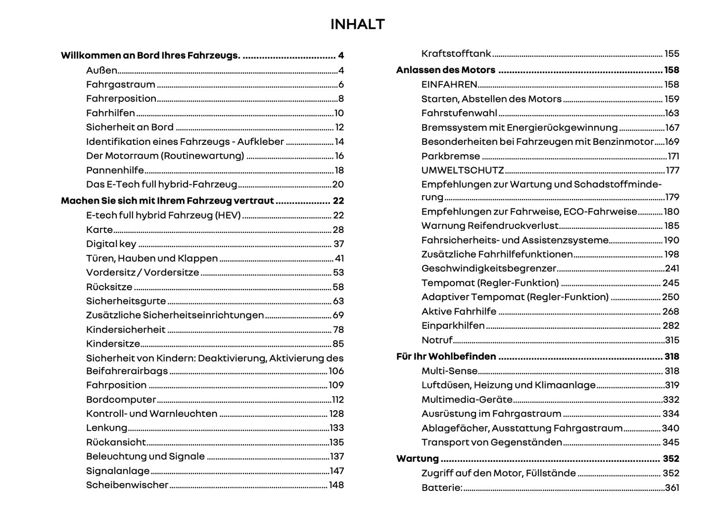 2025 Renault Espace Bedienungsanleitung | Deutsch