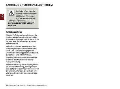2025 Renault Kangoo E-Tech Owner's Manual | German
