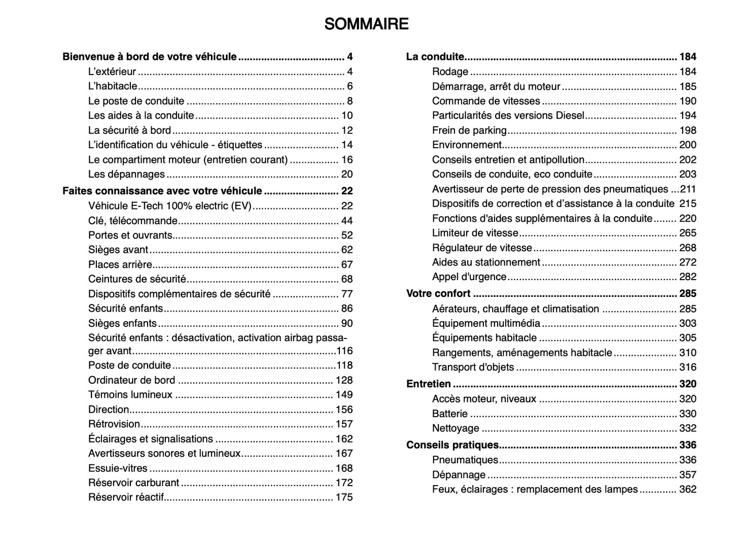 2024-2025 Renault Master Owner's Manual | French
