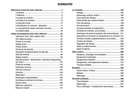 2024-2025 Renault Master Owner's Manual | French