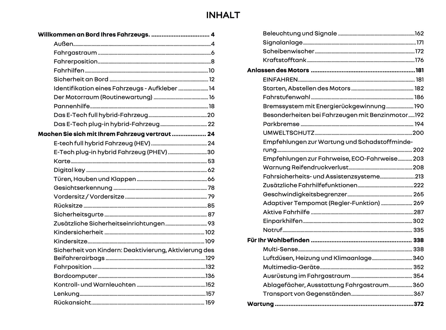 2025 Renault Rafale Owner's Manual | German