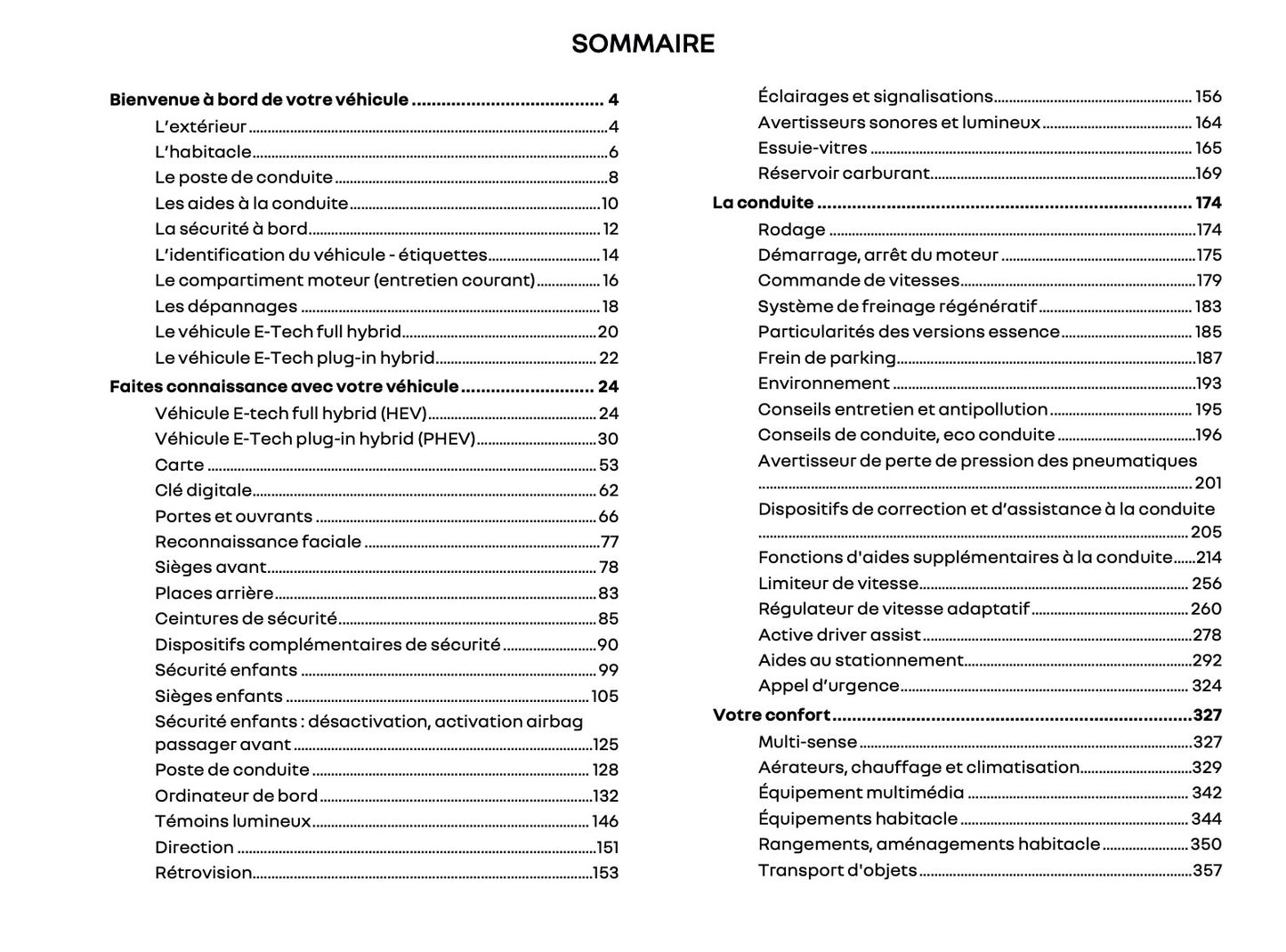 2025 Renault Rafale Owner's Manual | French