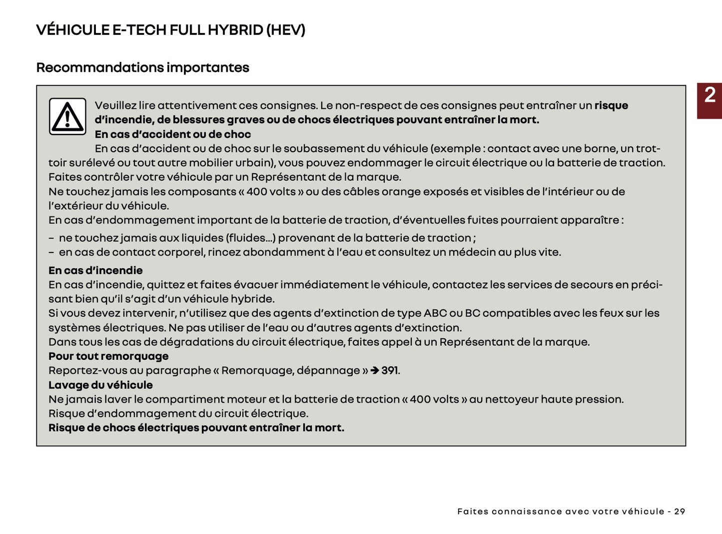 2025 Renault Rafale Owner's Manual | French
