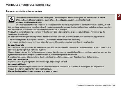 2025 Renault Rafale Owner's Manual | French