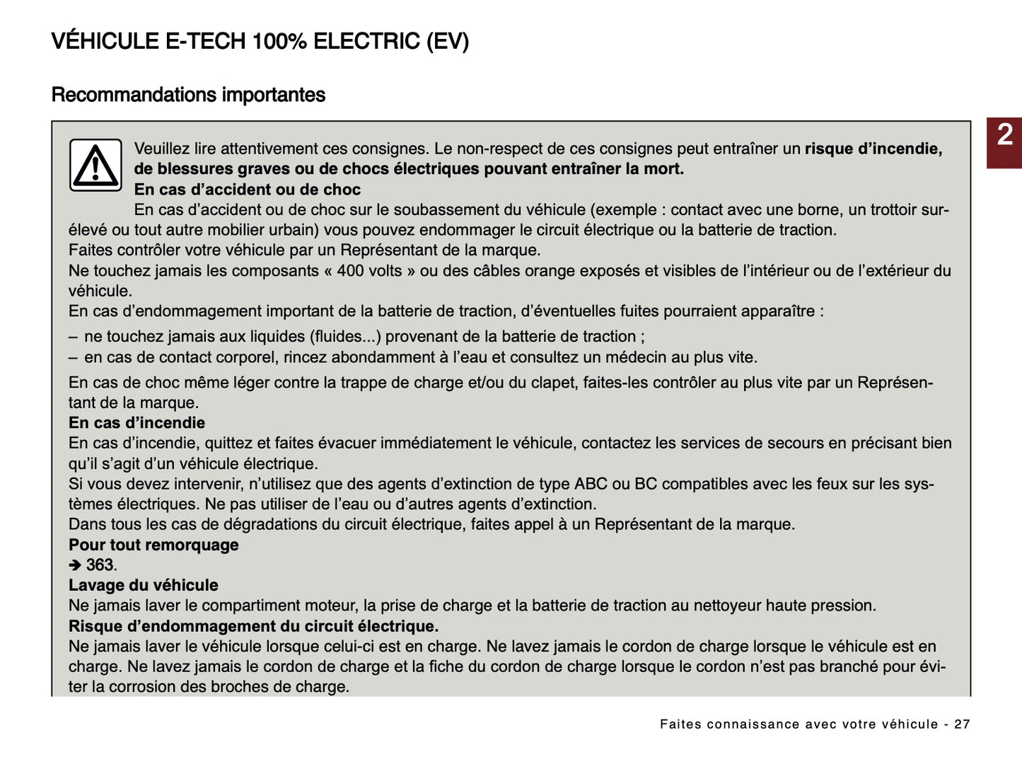 2024-2025 Renault Scenic E-Tech Owner's Manual | French