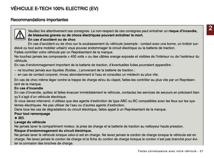 2024-2025 Renault Scenic E-Tech Owner's Manual | French