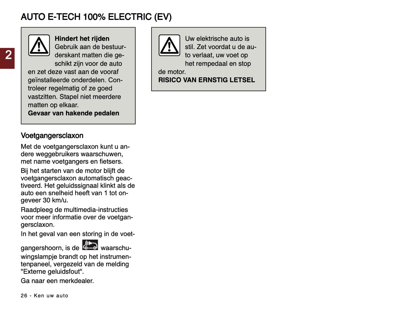 2024-2025 Renault Scenic E-Tech Owner's Manual | Dutch