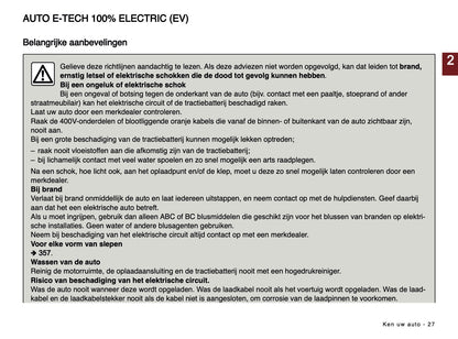 2024-2025 Renault Scenic E-Tech Owner's Manual | Dutch
