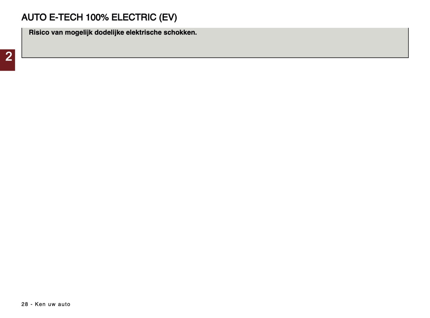 2024-2025 Renault Scenic E-Tech Owner's Manual | Dutch
