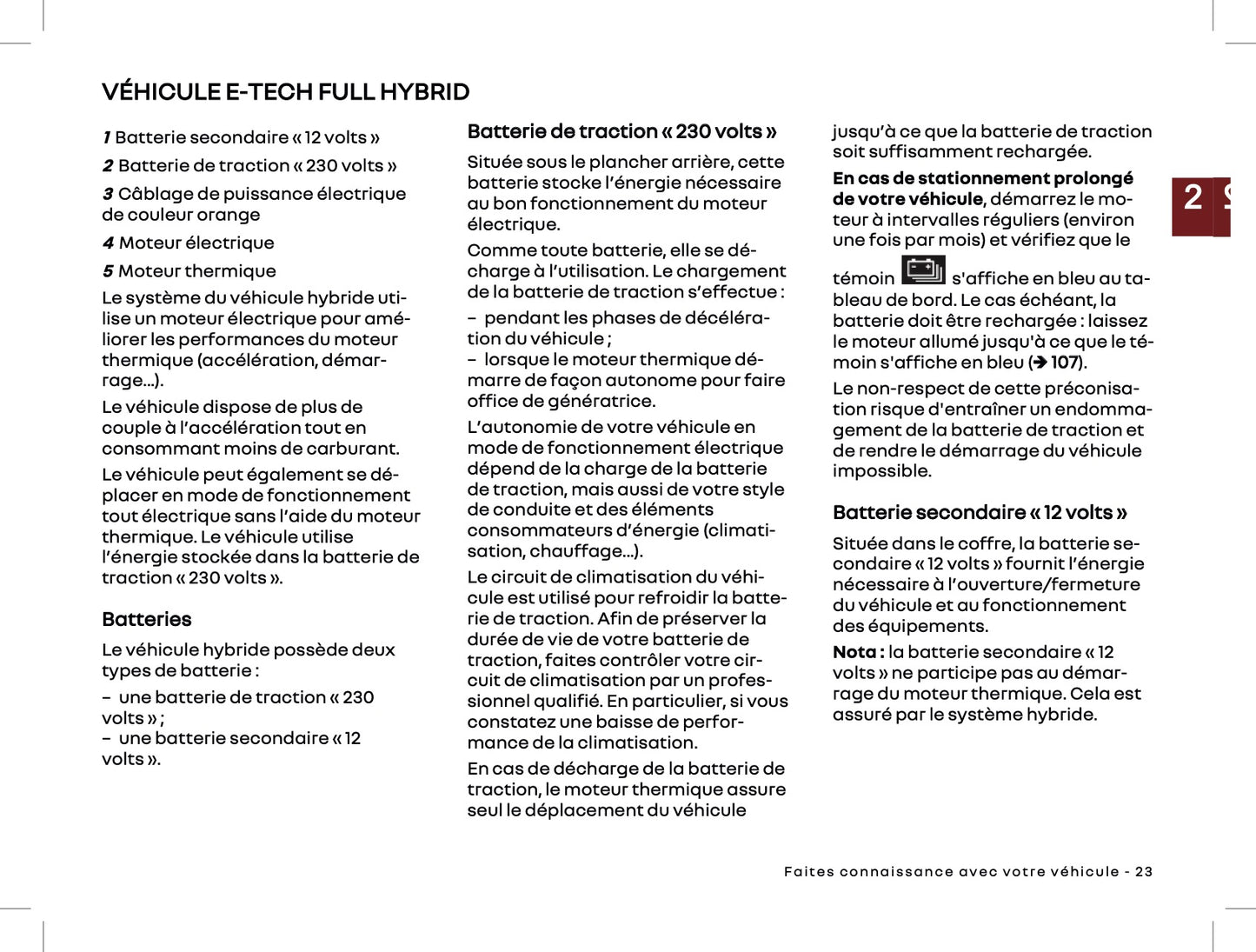 2025 Renault Symbioz Owner's Manual | French