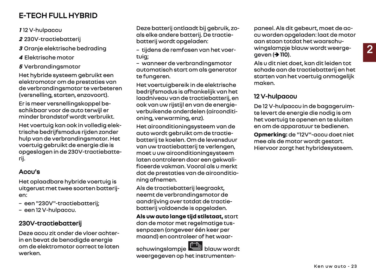 2025 Renault Symbioz Owner's Manual | Dutch