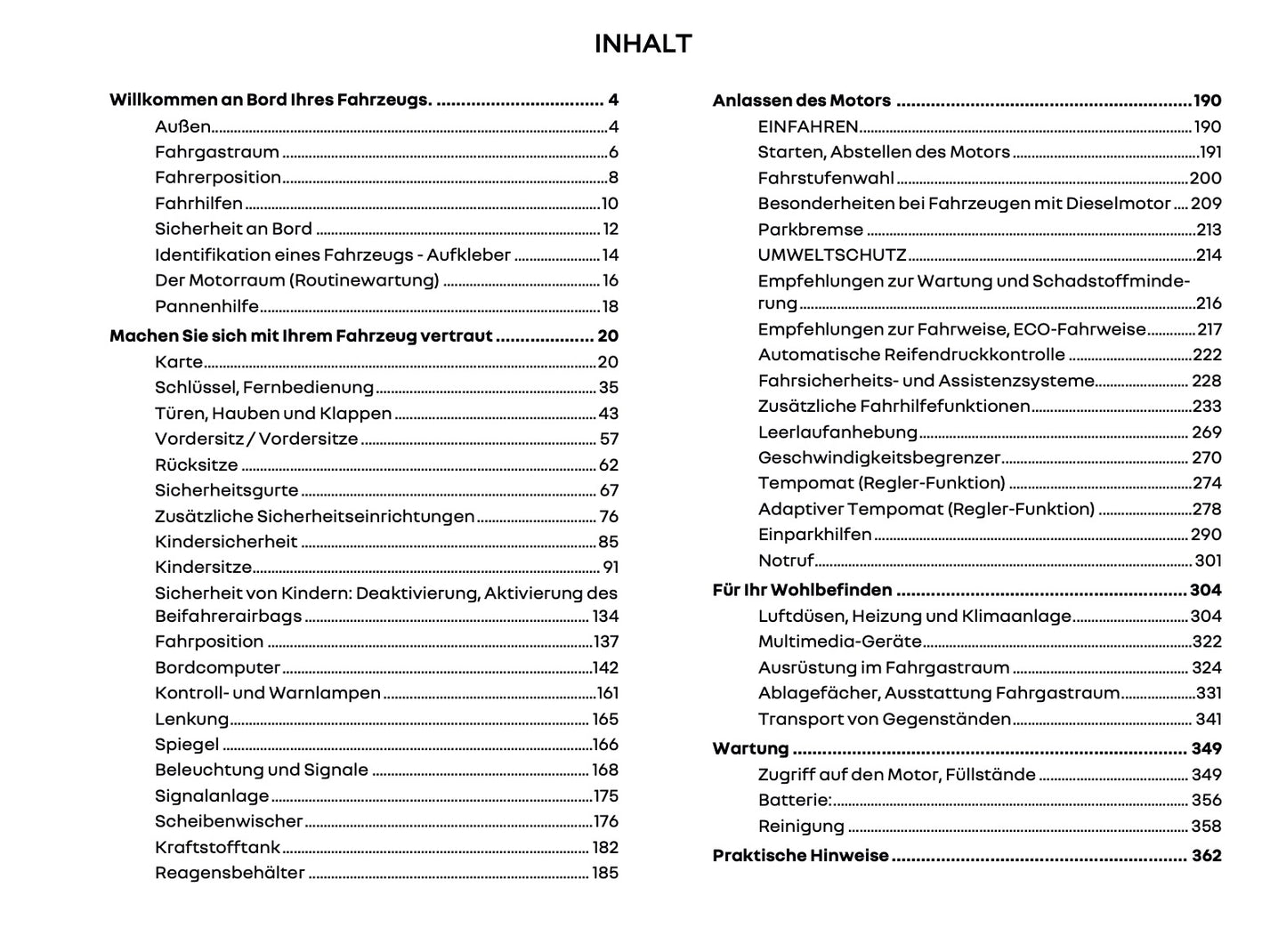 2024-2025 Renault Trafic Owner's Manual | German